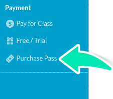 Step 3. Screenshot showing Purchase Pass button in Class area
