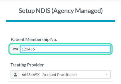 Step 5. Screenshot of NDIS information within claiming section