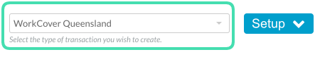 Step 3. Screenshot of WorkCover Queensland option in HICAPS claiming dropdown