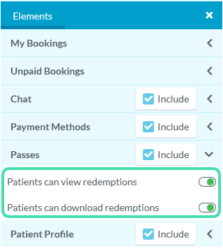 Passes Element