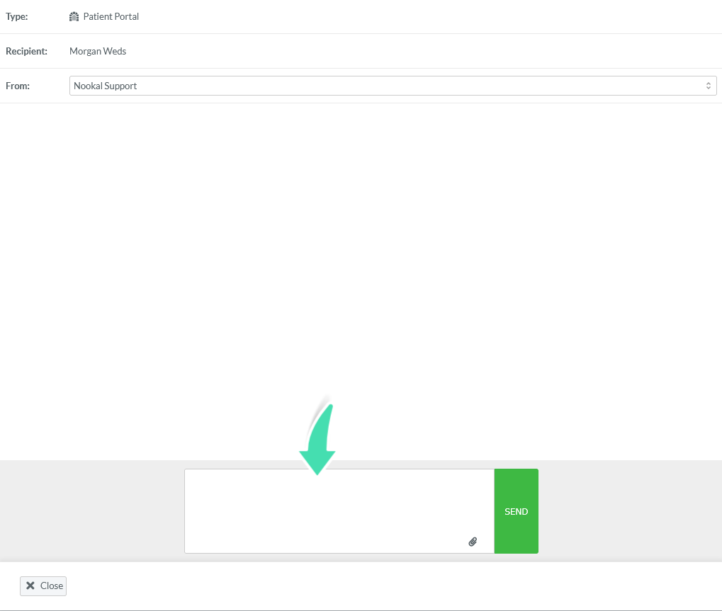 Write message content