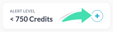 Add Alert level button