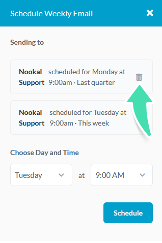 Delete Scheduled Email