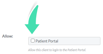 Disabling the Patient Portal within the Patient Profile