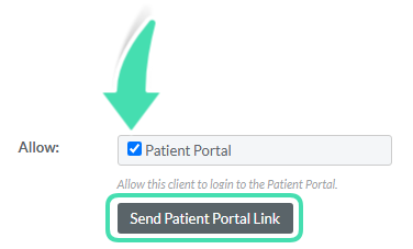 Enabling the Patient Portal within the Patient Profile