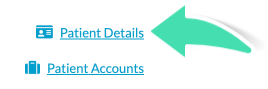 Patient Details button in appointment fresh view
