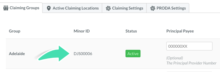 Minor ID for Medicare & DVA Online Claiming