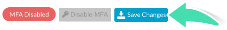 Save changes button for staff privacy settings