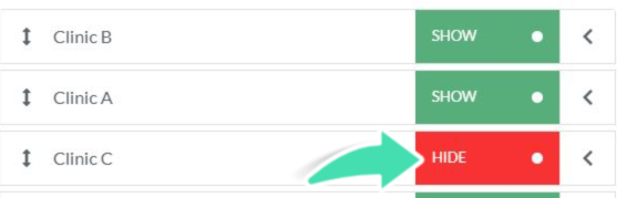 Hide a Location in Calendar View