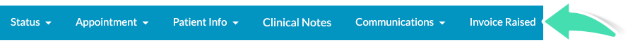 Find and open an invoice to change the item category