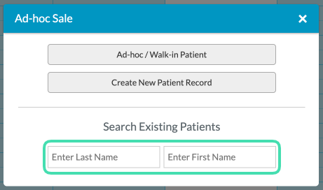 Search for existing Patients