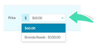 Select the price for the Patient