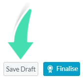 Save draft clinical note option