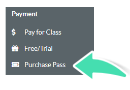 Select the Purchase Pass option