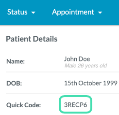 Quick Code for the Patient