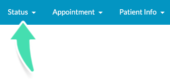 Select Status menu