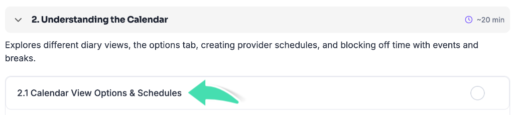 Select the module