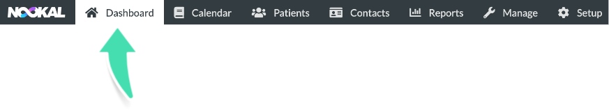 Select the Dashboard menu