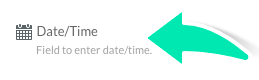 Date and time field type in clinical template