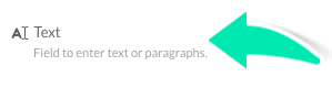 Text field type in clinical template