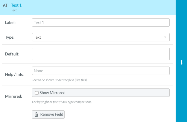 Text field setup in clinical notes