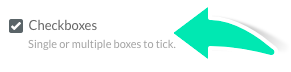Checkbox field type in clinical template