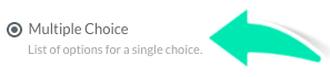 Multiple choice field type in clinical template