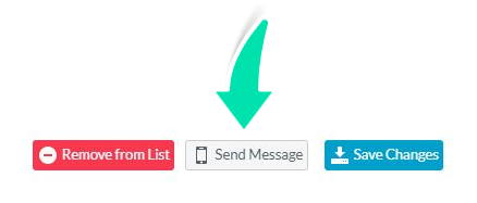 Open Send Message option to send a message to a client on the Waiting List in Nookal