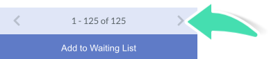 Navigate between pages of the Waiting List when more than 300 clients are present in Nookal