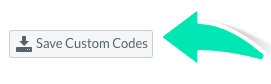 Step 9. Screenshot of Save Custom Codes button within HICAPS claiming integration