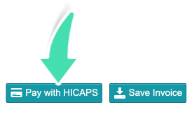 Step 2. Screenshot of HICAPS button on Invoice page