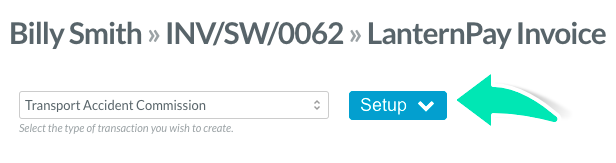 Step 4. Screenshot of how to access expanded setup section for TAC claiming details