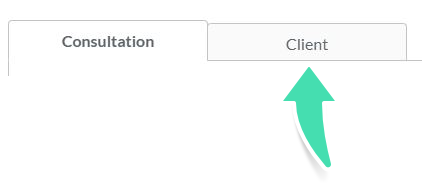 Fresh View client tab in Nookal showing access to client accounts